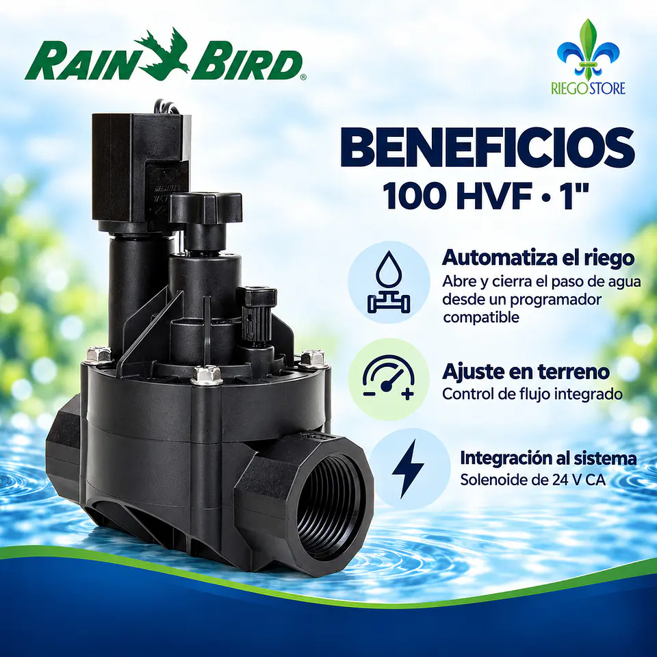 Válvula solenoide Rain Bird 100 HVF 1