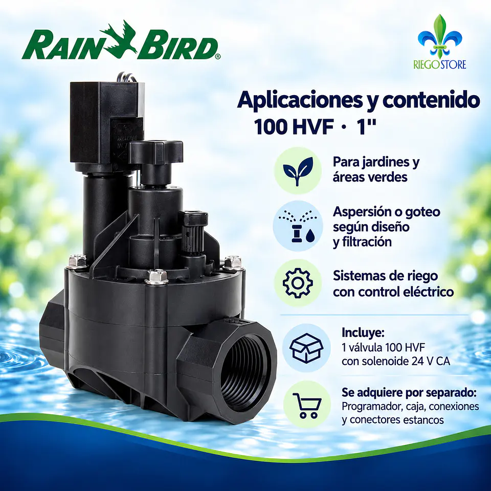 Válvula solenoide Rain Bird 100 HVF 1
