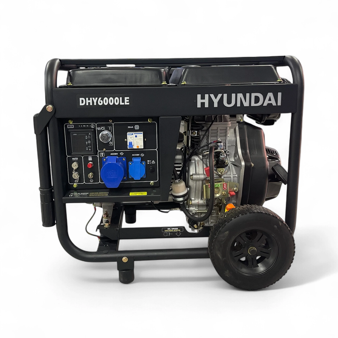 GENERADOR DIÉSEL 5 KVA MONOFÁSICO HYUNDAI 78DHY6000LE  2