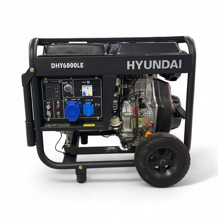 GENERADOR DIÉSEL 5 KVA MONOFÁSICO HYUNDAI 78DHY6000LE  2