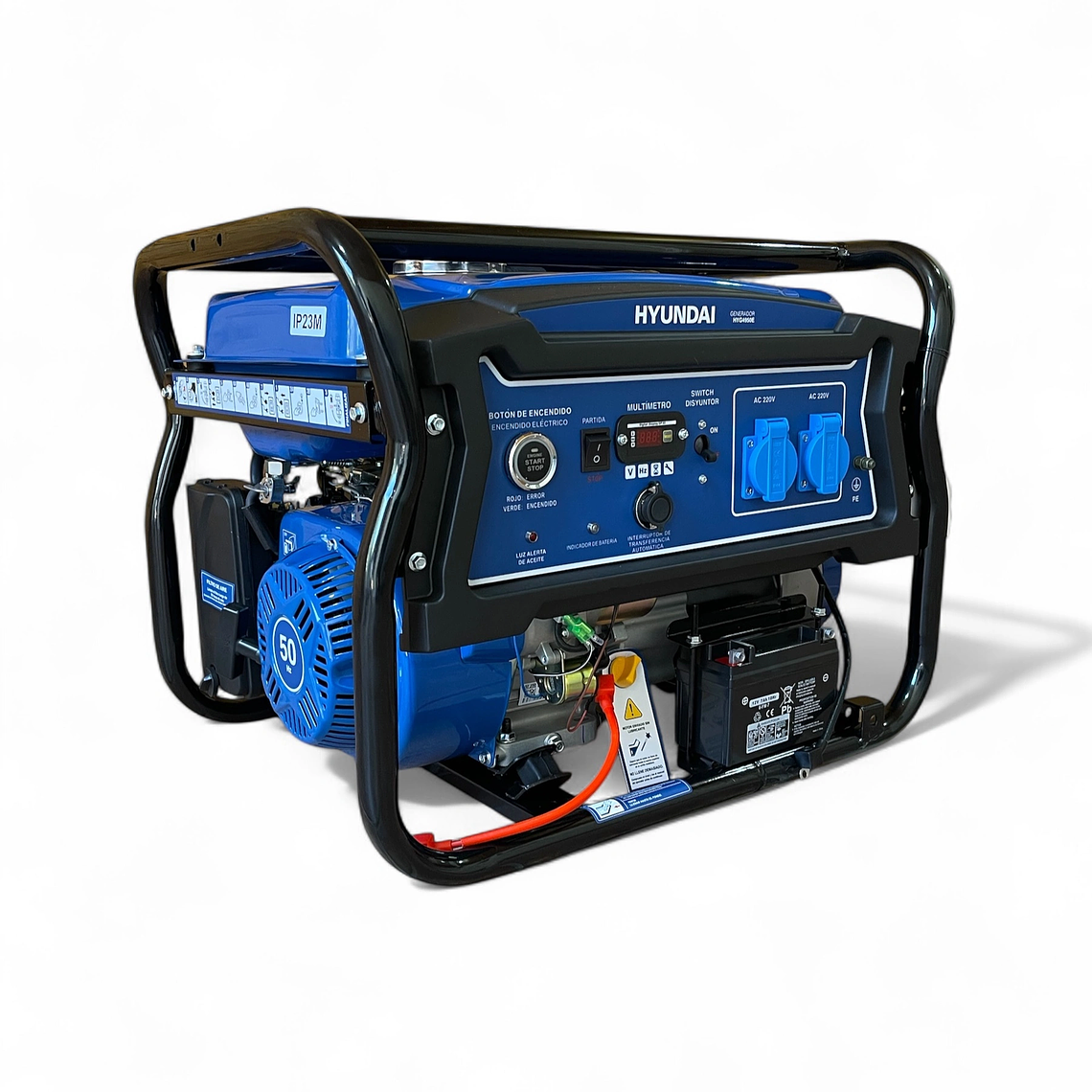 GENERADOR GASOLINA 3500W MONOFÁSICO HYUNDAI HYG4950E 1