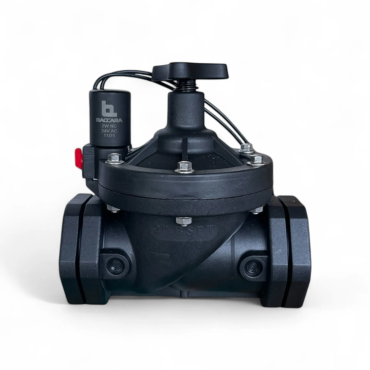 VÁLVULA SOLENOIDE 2 VÍAS CON CONTROL DE FLUJO BACCARA  1
