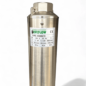 BOMBA SUMERGIBLE 2HP 220V 4SSM 6/15 BESTFLOW 
