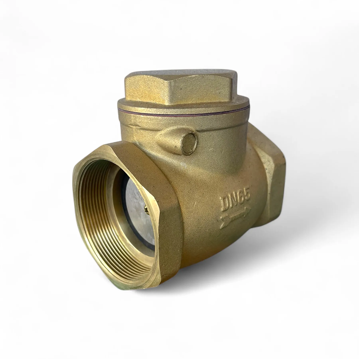 VALVULA DE RETENCIÓN HORIZONTAL CHAPALETA BRONCE 1