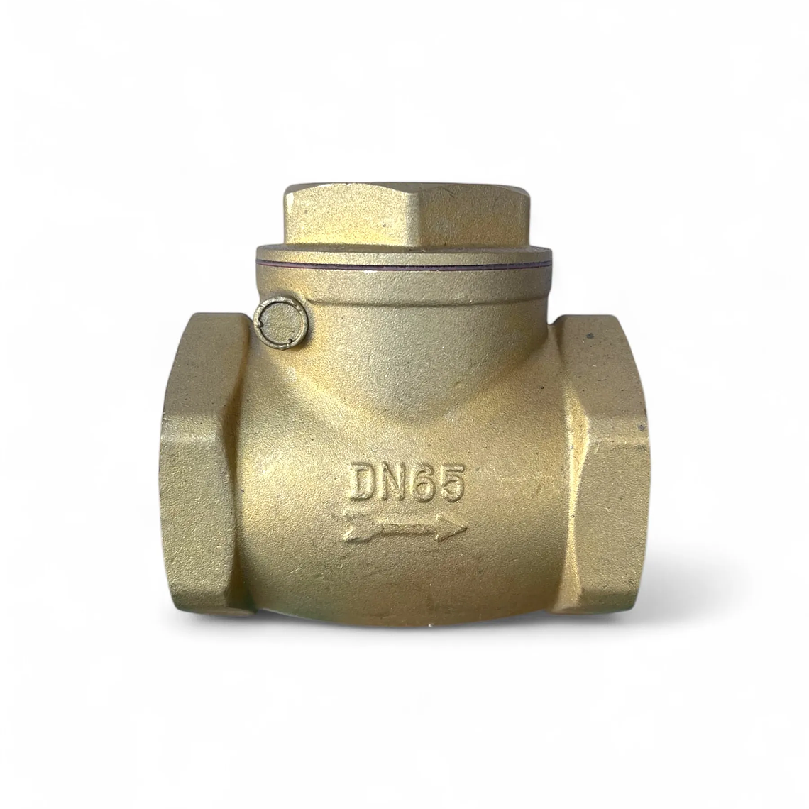 VALVULA DE RETENCIÓN HORIZONTAL CHAPALETA BRONCE 2