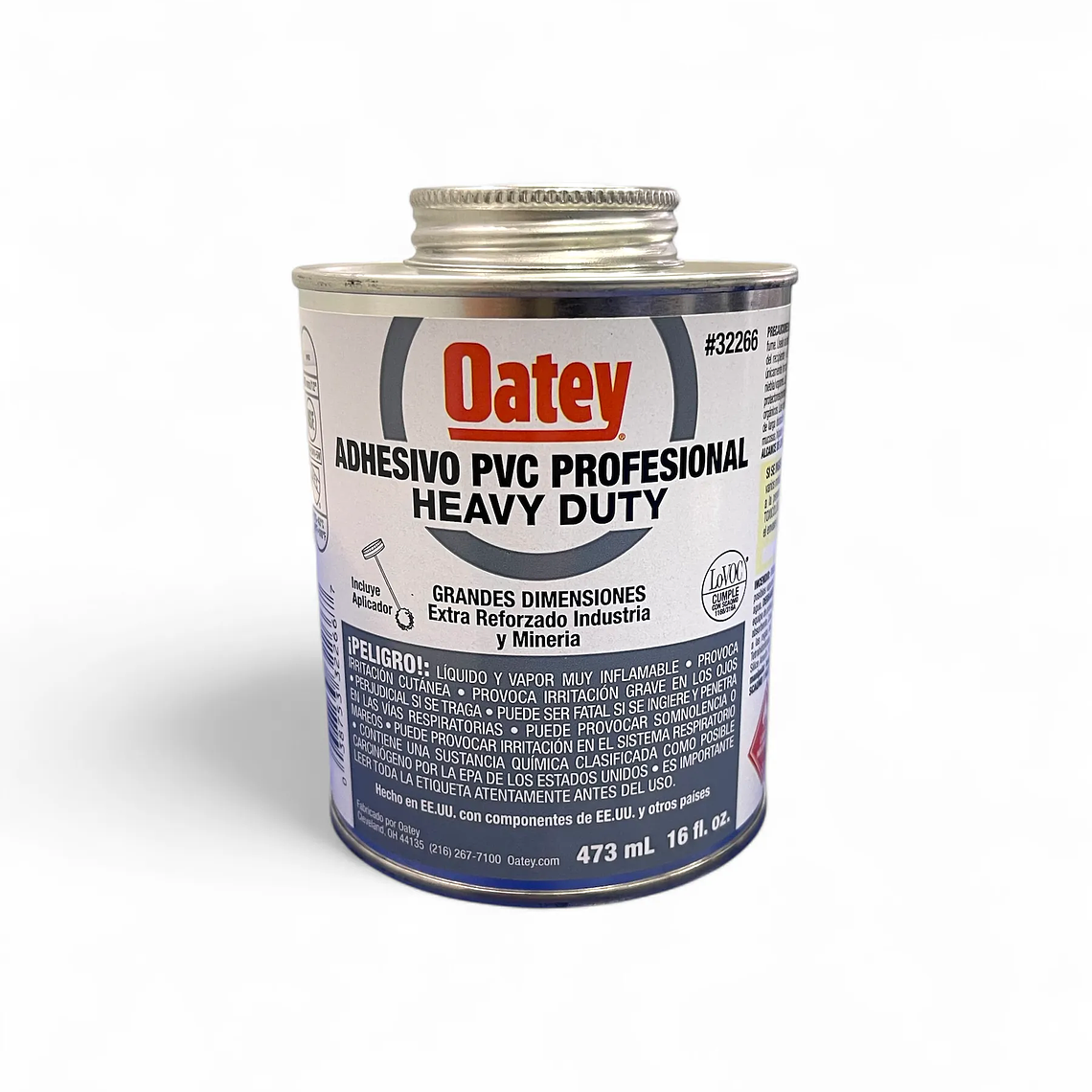 ADHESIVO OATEY 473CC GRIS GRANDES DIÁMETROS 1