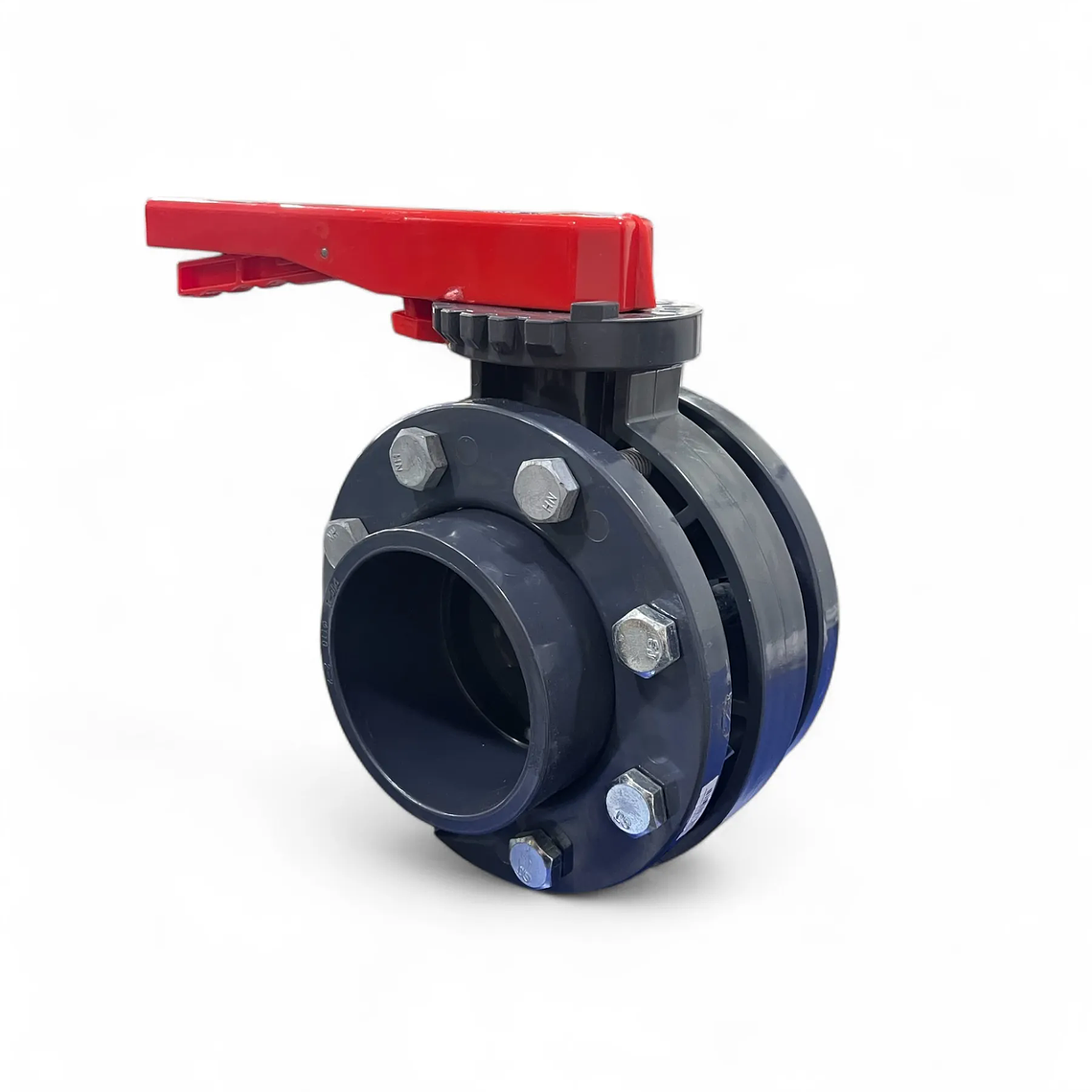 VALVULA MARIPOSA PVC CON FALNGES 1