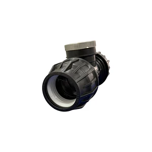 TEE DE COMPRESIÓN HDPE CON HILO INTERNO