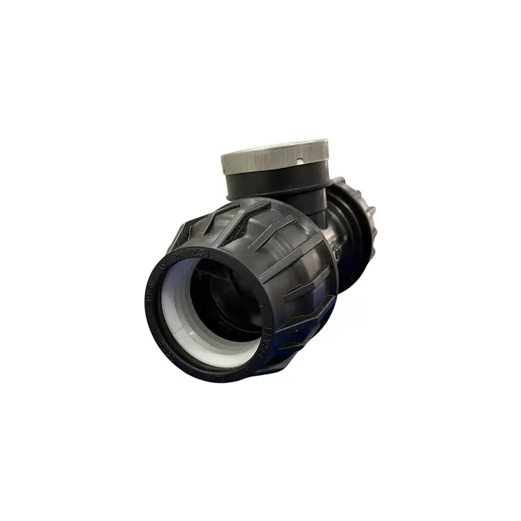 TEE DE COMPRESIÓN HDPE CON HILO INTERNO 2
