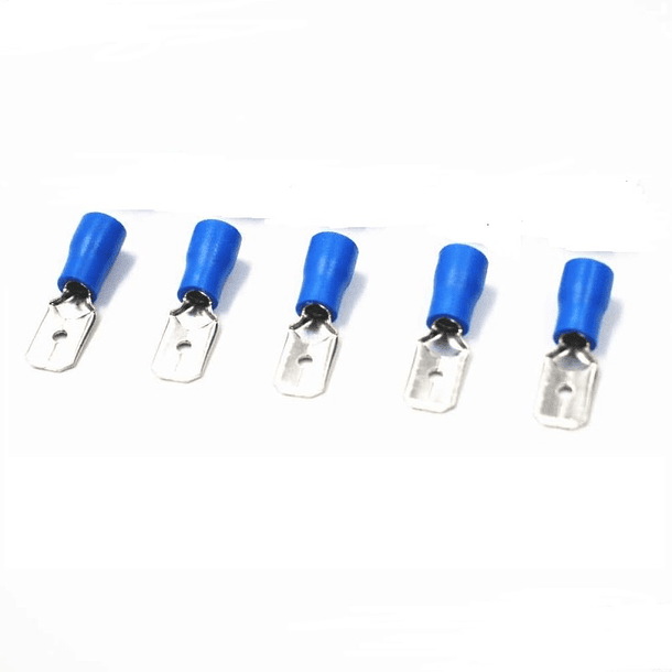 Conector Macho Aisl Azul  4Mm