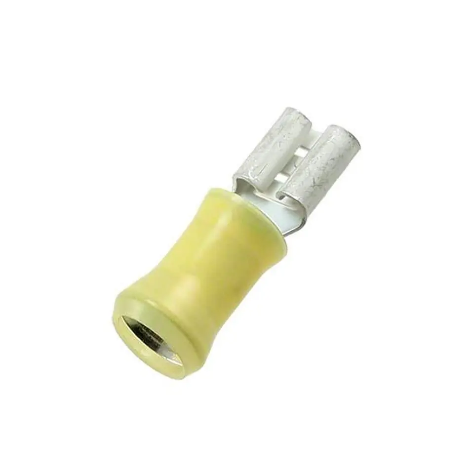 Conector Hembra Aislado Amarillo 12-10awg 6.3mm 1