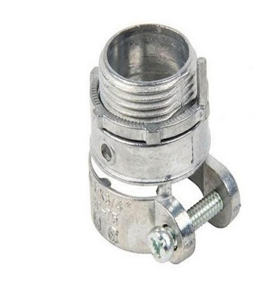 Conector Recto Emt 1/2 C/Abrazadera 1