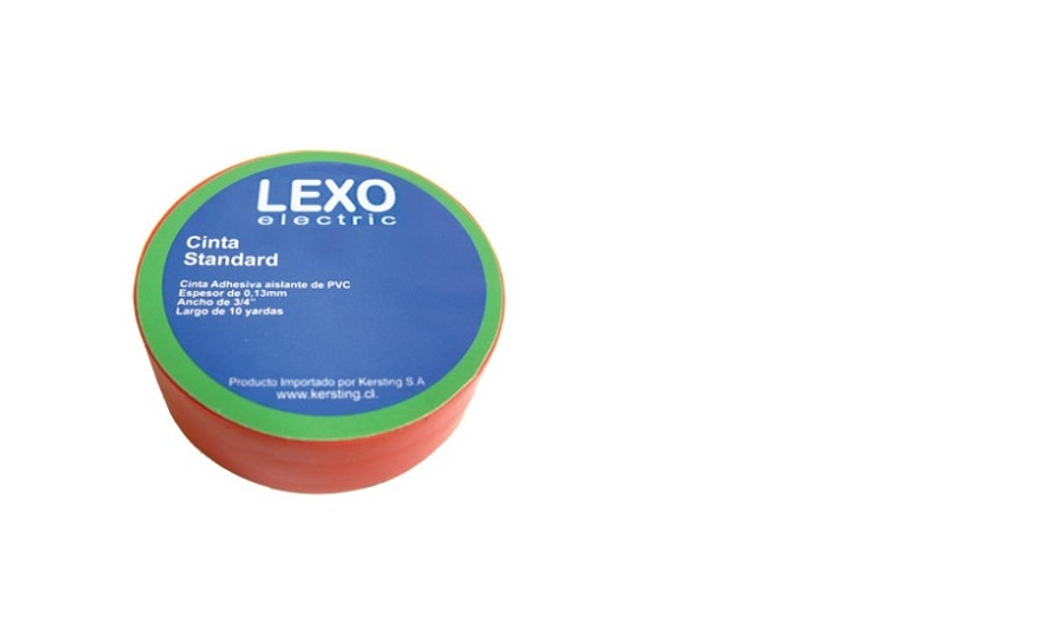 Huincha Aislante 20mt Roja Lexo 1