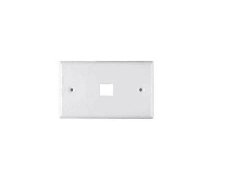 Face Plate 1P Rj 45 Hor Blanco