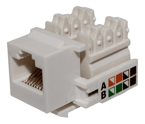 Modulo Rj 45 Cat 5E Blanco