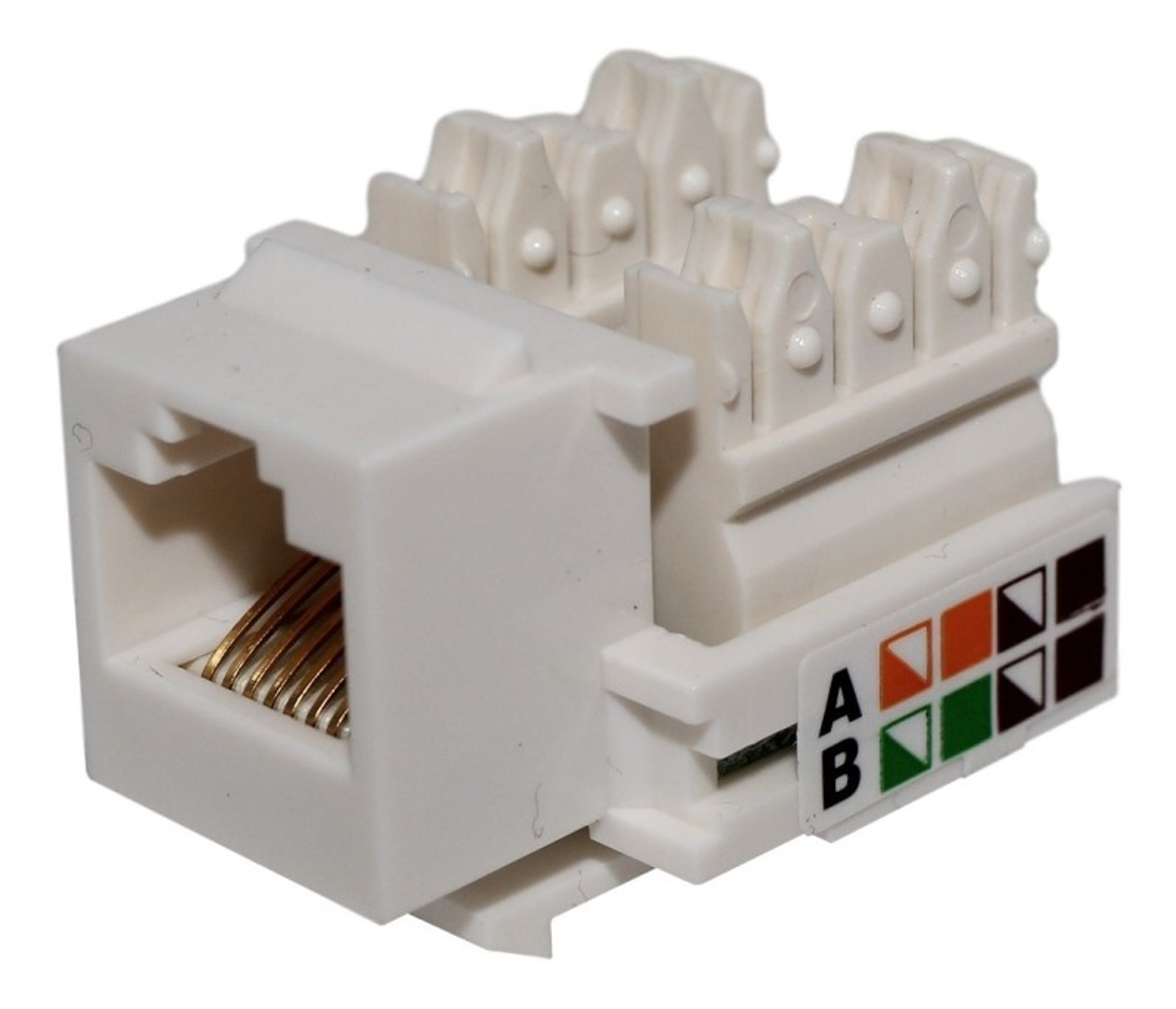 Modulo Rj 45 Cat 5E Blanco 1