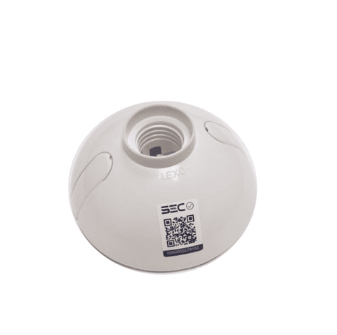 Portalampara Oval Lexo E-27 Blanco