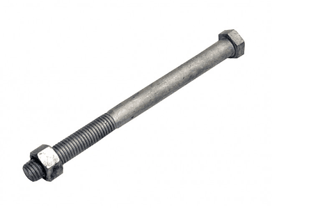 Perno Galv 5/8X8X3 H C/T