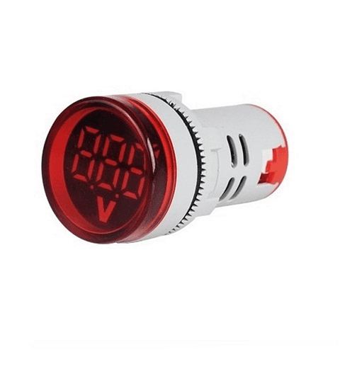 Luz Piloto Roja 220V C/ Voltimetro Y Amperimetro