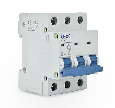 Interruptor Automatico 3X63A C 6K Lexo