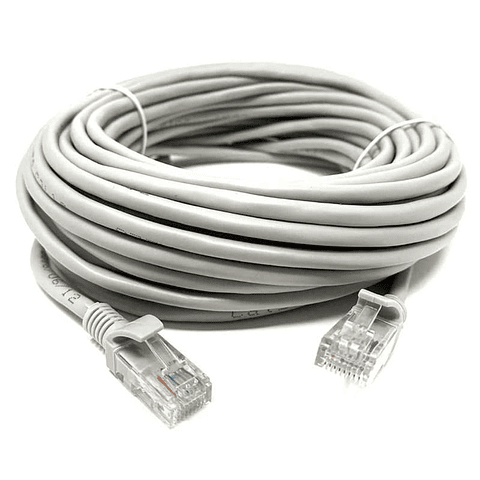 Patch Cord Cat6 24P Utp 20 M Gris