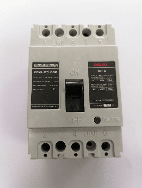 Interruptor Automatico 3X125A Caja Moldeada Sasin