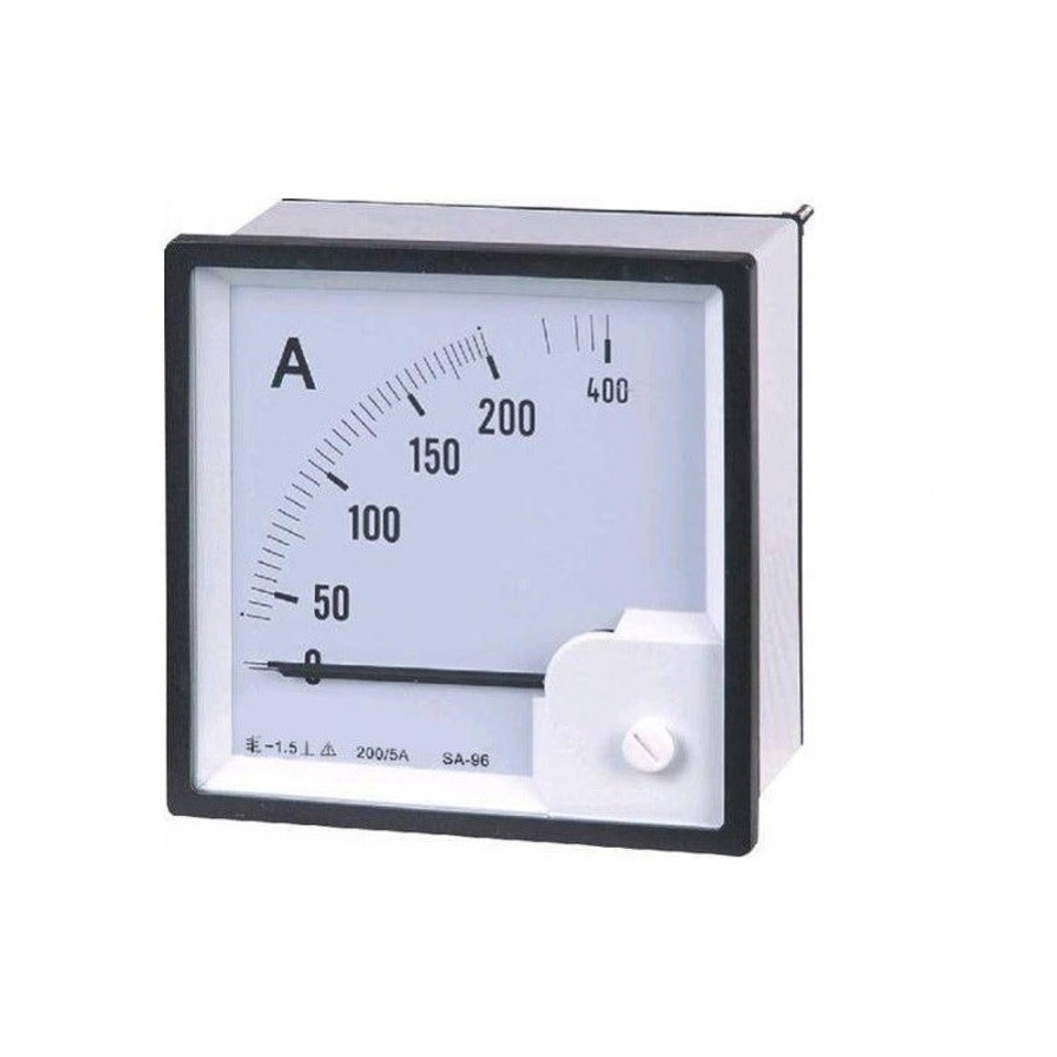 Amperimetro Indirecto 0-200/5A 72X72 1