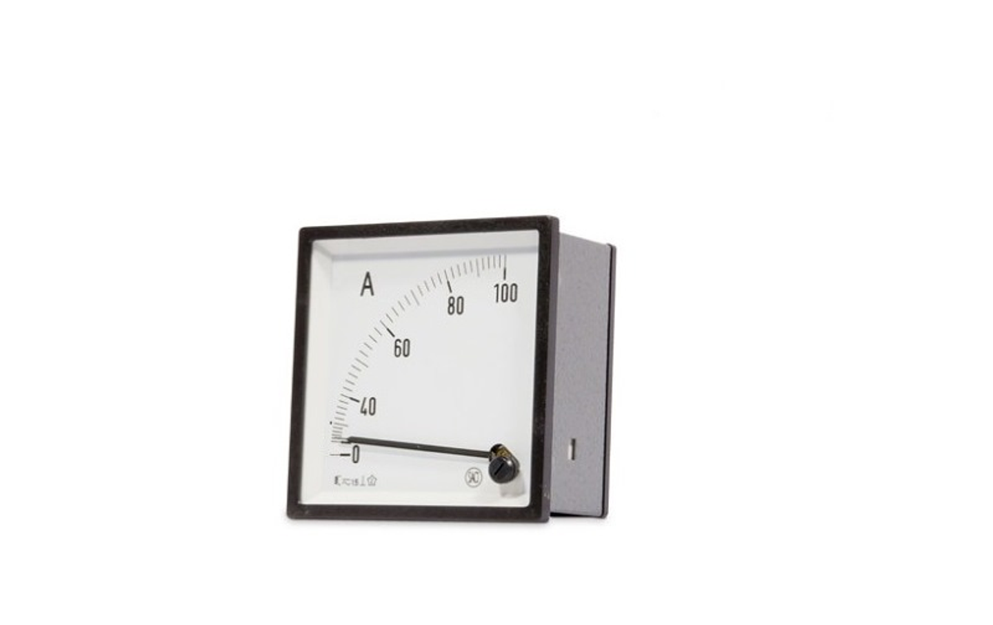 Amperimetro Directo 72X72 0-100A 1