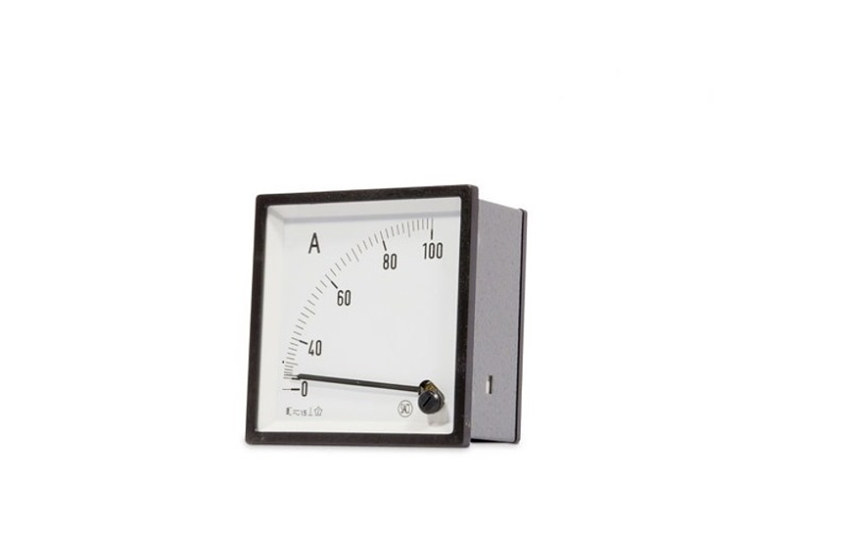 Amperimetro Directo 72X72 0-100A 1