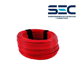 Rollo 100mt cable eva 2.5mm rojo l/h