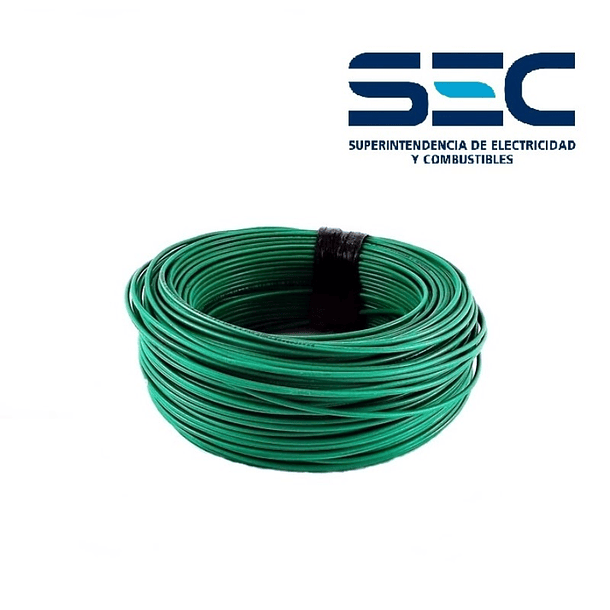 rollo 100mt cable eva 2.5mm verde | Rielec Limitada