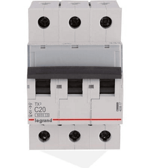 Interruptor Automatico Dx 3X20A C 10Ka Legrand