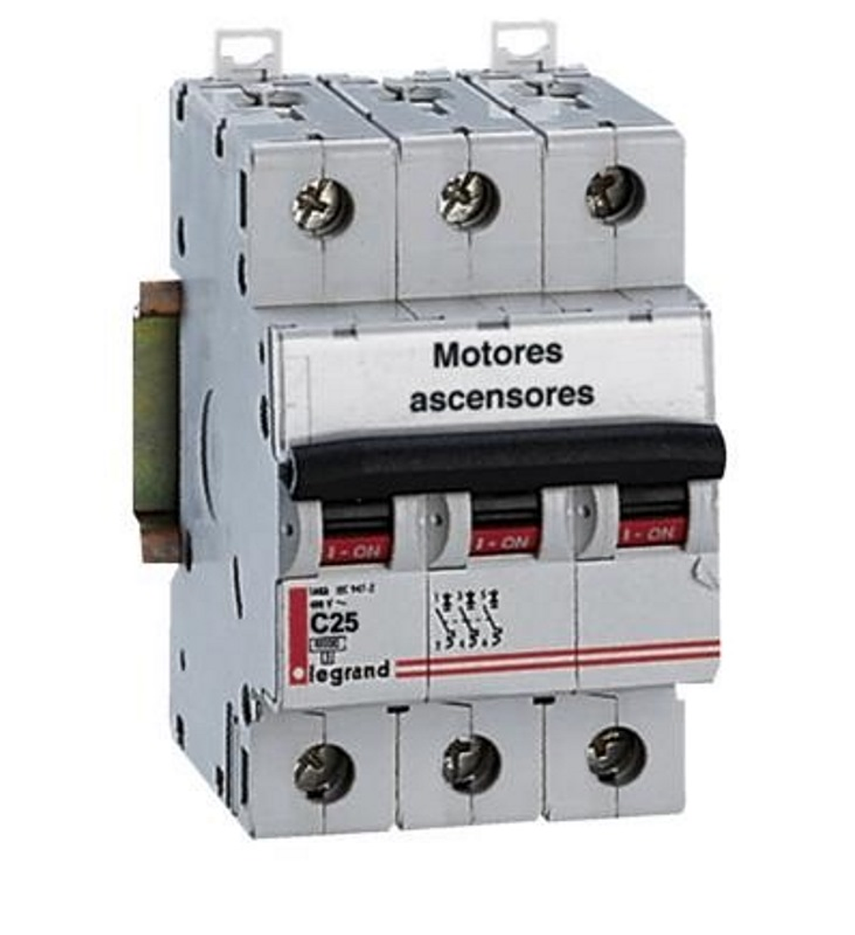 Interruptor Automatico Dx 3X25A C 10Ka Legrand 1