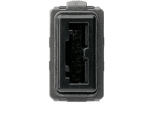 Modulo Enchufe Irreversible 530016A Negro Bticino