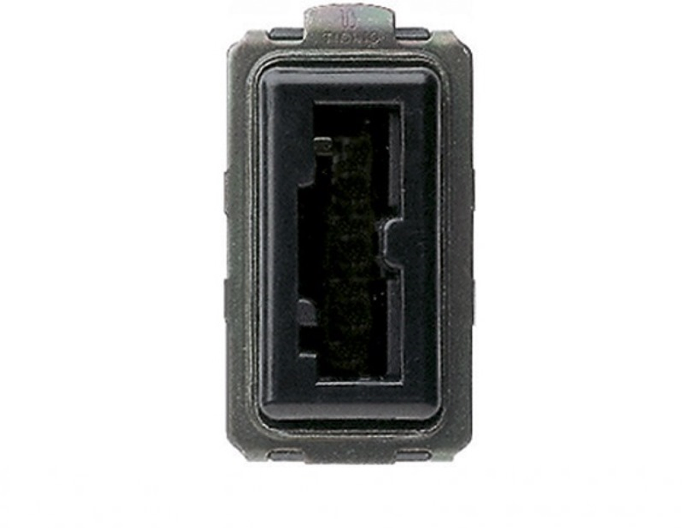 Modulo Enchufe Irreversible 530016A Negro Bticino 1