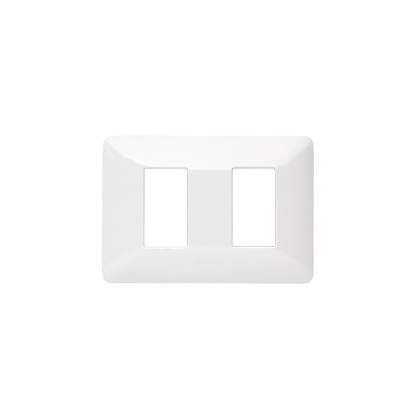 Placa Polimblanca Am503/2Bn 2 Modulos P/Soporte 50 1