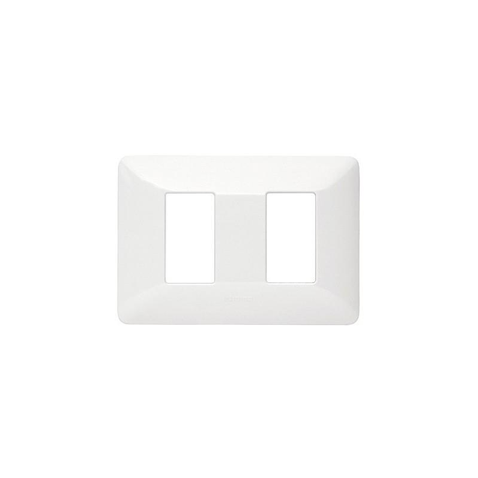 Placa Polimblanca Am503/2Bn 2 Modulos P/Soporte 50 1