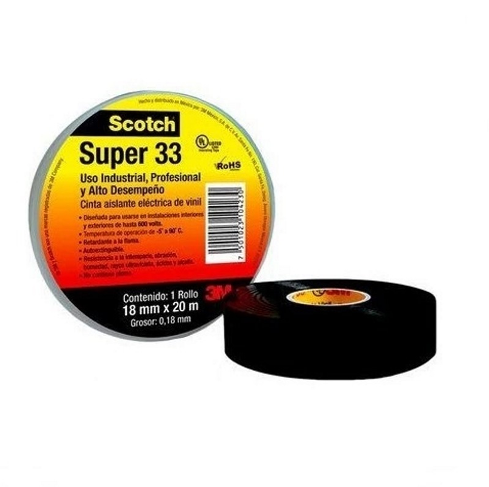 Huincha Aisl 3M20Mt Negra Super 33 1