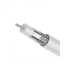 Cable coaxial rg 6 blanco