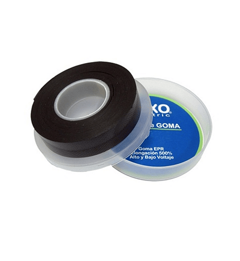 Huincha Goma 5mt Negra Lexo