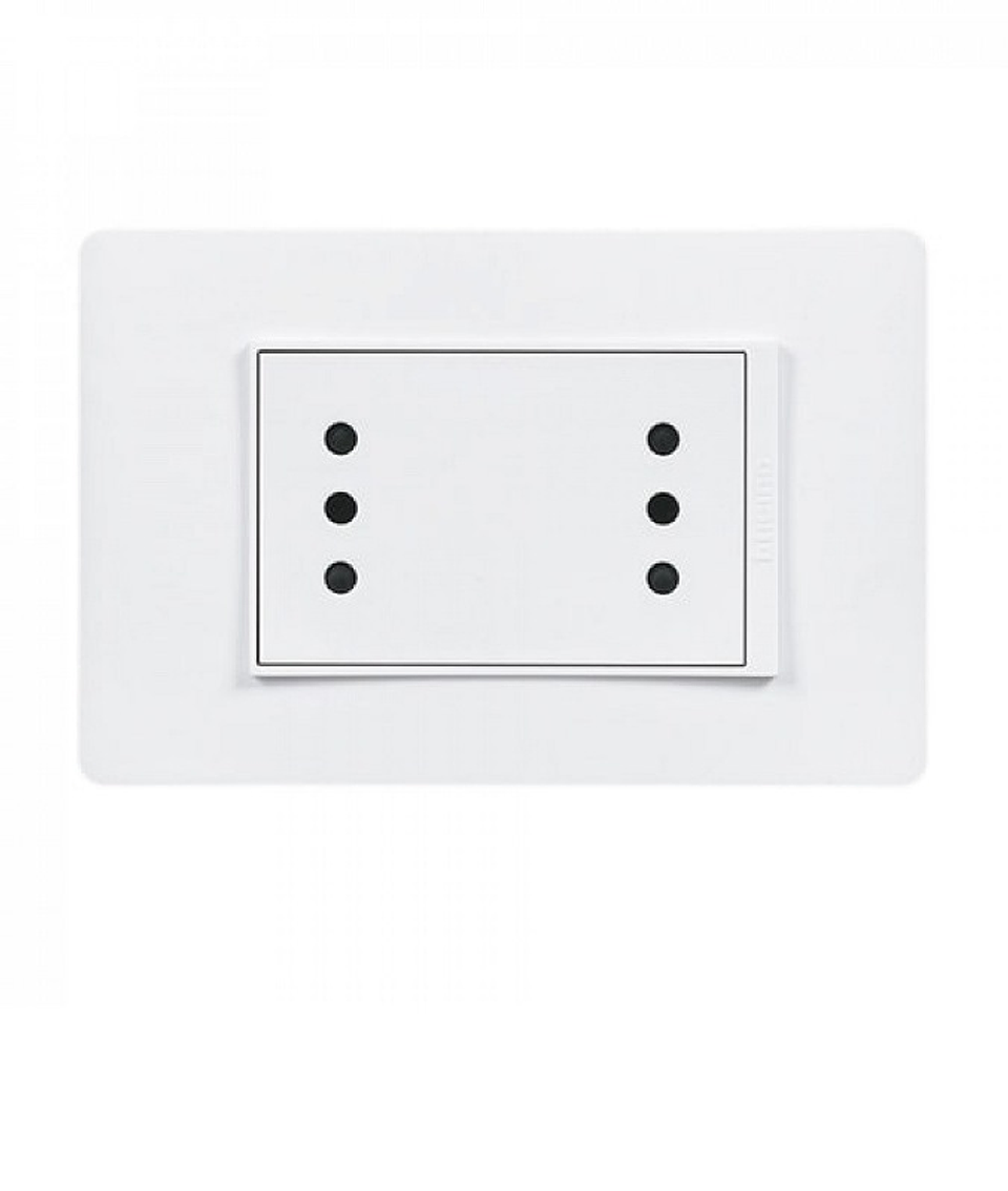 Enchufe Doble embutido 10A Luzica Bticino Pu1213 1