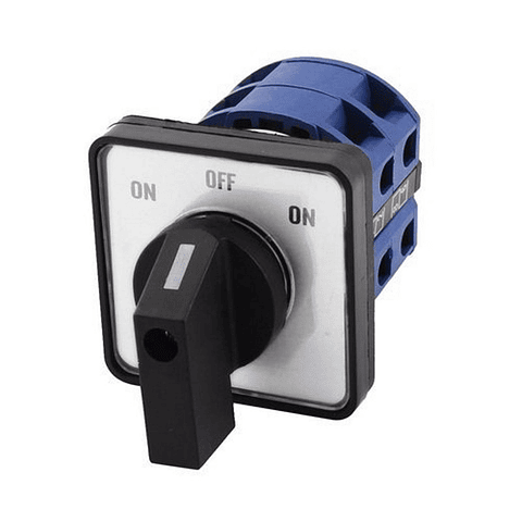 Selector Conmutador Tipo Pacco 22Mm 1-0-2 32A