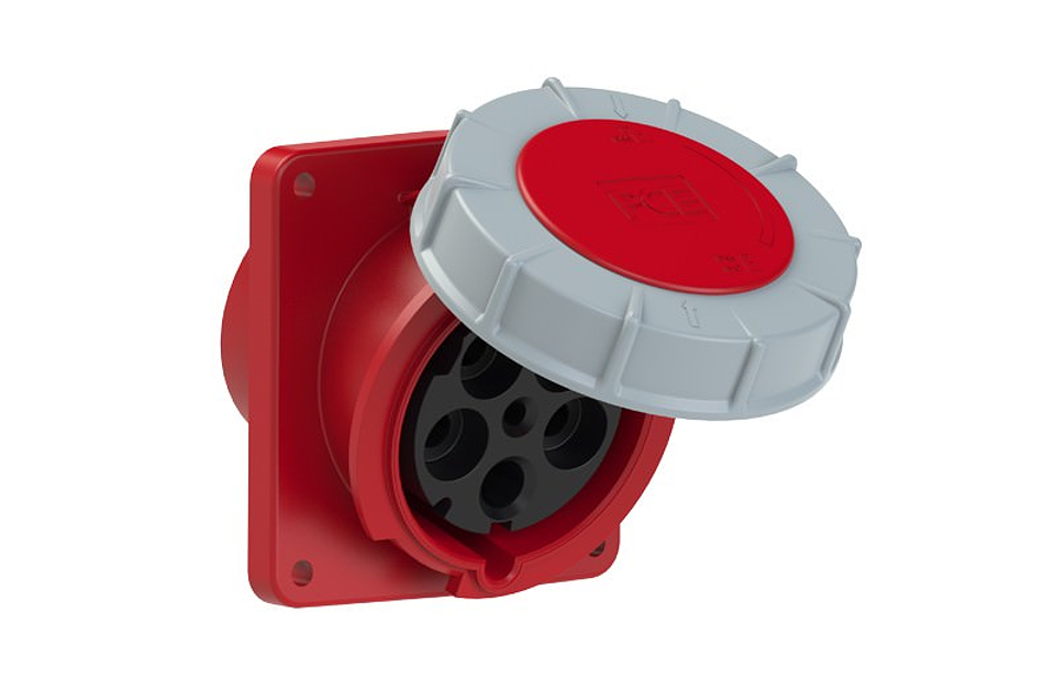 Enchufe Industrial Hembra Emb 5x125A IP67 380V 1