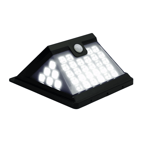 Aplique Solar 40 Led Mini Luz Fija