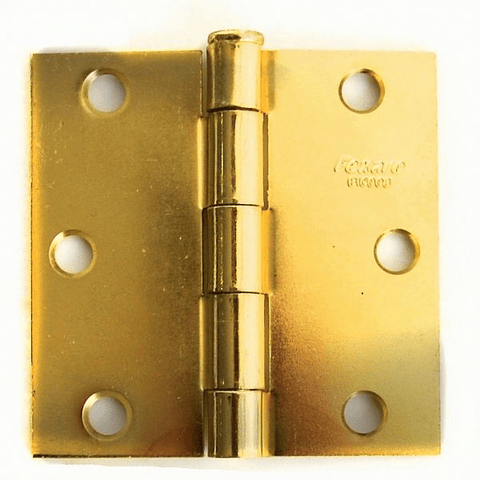 Bisagra Cuadrada 3" X 3" Dorada BIC003