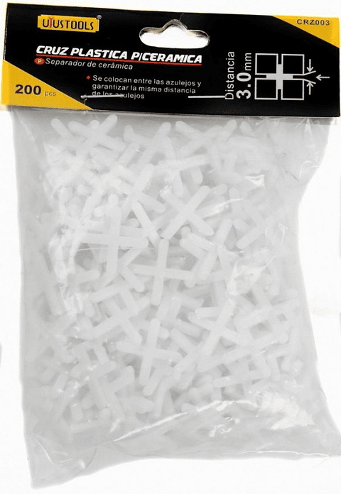 Cruz Plastica Para Ceramica 3Mm 200Pcs/Set Uyustools CRZ003