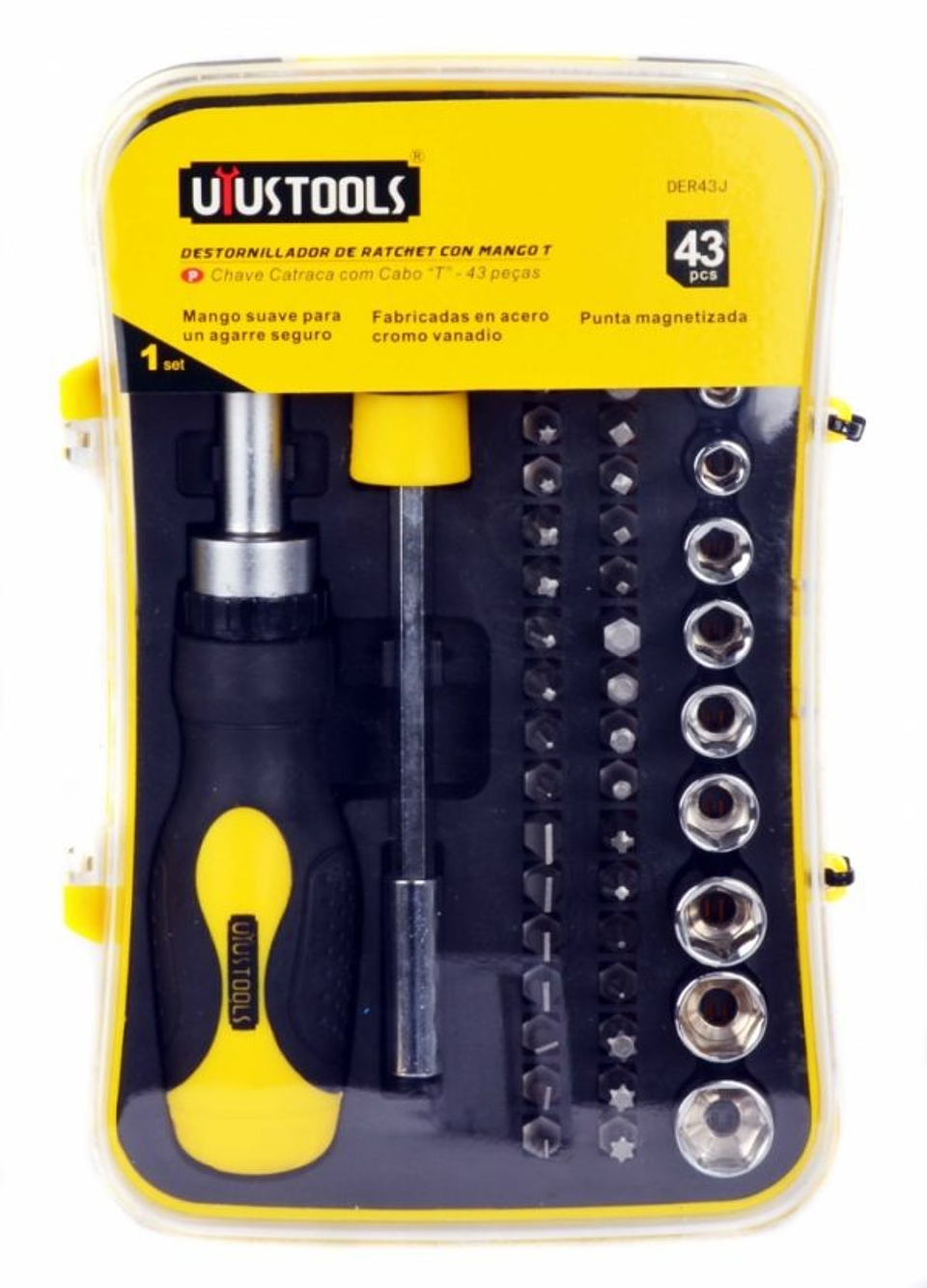 Destornillador De Ratchet Con Mango T Cj15 43Pcs Uyu DER43J 1