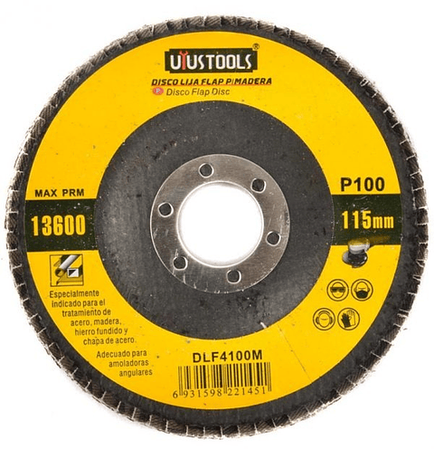 Disco Lija Flap P/Madera 115Mm #100 Uyu DLF4100M