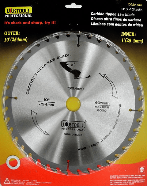 Disco Madera 10 X 40T DMA410