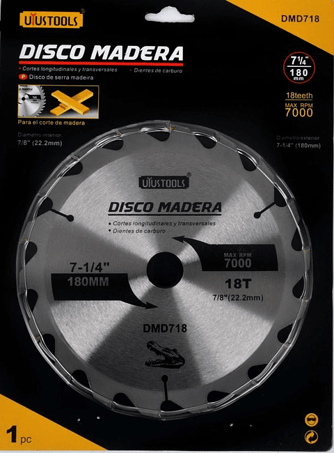 Disco Madera 180 X 18T DMD718